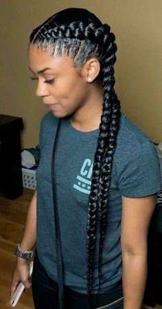 Ghana Braid Styles, Two Braid Hairstyles, Ghana Braids, Feed In Braids Hairstyles, African Hair Braiding Styles, Braids Styles, Frontal Hairstyles, Braids Locs, Wig Color