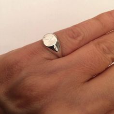 "Silver Pinky ring, Engraved ring, Initial Ring, Personalized Ring, silver letter ring, sterling silver - also suitable for men and women, Diameter: aprox' 0.7 mm = 0.27\" Please note in the \"notes to seller\" at checkout. : * state your ring size * letter you want to apper or to leave it blank The product will arrive to you packed in gift box and padded envelope to maintain the product For more rings from us: https://www.etsy.com/il-en/shop/Limajewelry?section_id=16284797&ref=shopsection_l Pinky Ring Silver, Signet Ring Women, Silver Pinky Ring, Ring Initial, Signet Rings Women, Engraved Ring, Letter Ring, Personalized Ring, Silver Signet Ring