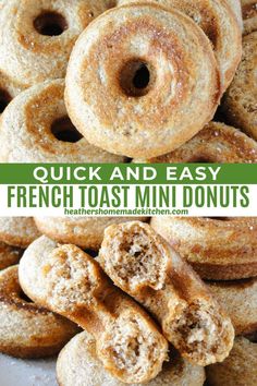 quick and easy french toast mini donuts