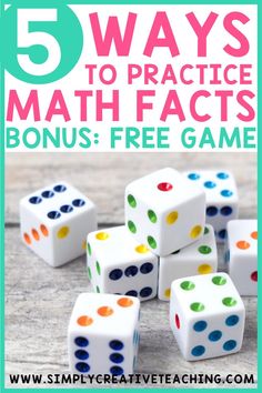 five ways to practice math games with the text, 5 ways to practice math activities