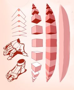 an image of different shapes and sizes of surfboards on a white background with pink hues