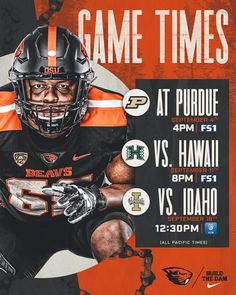 a poster for a football game with an image of a player