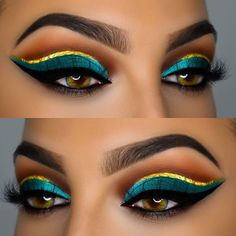 Cool Color Eyeshadow Looks, Safari Eyeshadow Looks, Jasmine Makeup, Pretty Eyeshadow