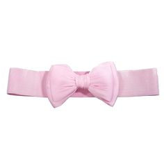 A vintage-style stretch belt can add a touch of class to any outfit. This satiny ribbon bow and fabulously stretchy band gives that "nipped in" look so desirable in rockabilly and pinup styling. It closes in the front with hooks behind the bow. ATTENTION: These belts are "Size Labeled" as S or M or L. As always, please order by your waist measurement to ensure the best fit. Size S fits size XS-L, waist 24-34" Size M fits size XL-2X, waist 32-38" Size L fits size 3X-4X, waist 36-44" Pink Bow Belt, Spring Party Fitted Sashes, Fitted Sashes For Spring Party, Fitted Belts With Sashes For Spring, Chic Summer Bow, Adjustable Corset Belt For Party In Spring, Adjustable Corset Belt For Spring Party, Elegant Fitted Pink Sashes, Adjustable Bow Tie For Summer Party