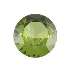 a round green diamond on a white background