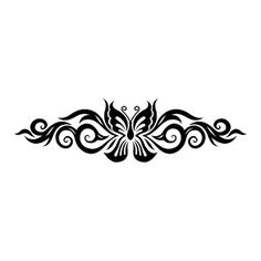 a black and white tattoo design on a white background