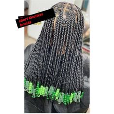 Braids For Black Woman, Short Knotless, Knotless Braided Wig, Beads Braids, Braids For Black, Short Box Braids Hairstyles, Short Box Braids, Big Box Braids Hairstyles, Long Box Braids