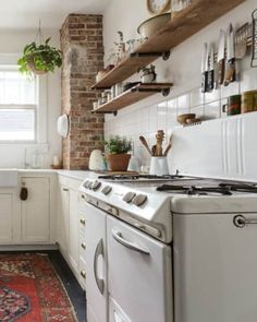 the kitchen is clean and ready to be used as a place for cooking or eating