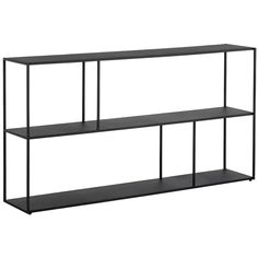 Eiffel Large Low Bookcase, Black – High Fashion Home Low Bookcase, Standing Shelves, Boho House, Bush Furniture, Bookcase Shelves, In Pairs, High Fashion Home, Office Spaces, Living Room Storage