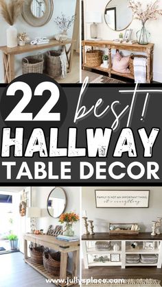 entryway table decor ideas, hallway table decor ideas, entry table ideas End Of Hallway Table Decor, Hall Table Decor Ideas, Hallway Table Decor Entryway, Entry Table Decorations, Door Entry Table, Foyer Table Decor Entryway, Entry Table Styling, How To Decorate A Console Table, Entry Table Ideas