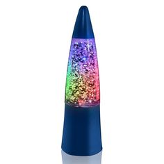 a colorful light up device on a white background