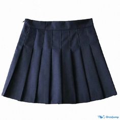 Orcajump - Academic Pleated Uniform Skirt: A Versatile Short Skirt for School Uniforms Uniform Skirt, Blue Uniform, School Uniforms, Short Skirt, Pleated Skirt, Navy Blue, Skirt, Navy, Blue