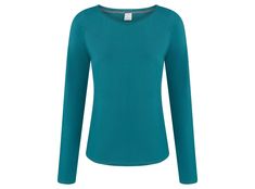 Our basic long sleeve shirt "Ubu" is made from soft organic cotton-jersey. - slim-fit silhouette - short-fit design - crew neck - made in Germany Materials: 95% cotton (kbA/ certified organic farming) 5% spandex made in Germany Basic Long Sleeve Shirt, Teal Shirt, Pullover Outfit, Womens Sweaters, Athletic Top, Basic Long Sleeve, Organic Farming, Homestuck, Sweater Outfits