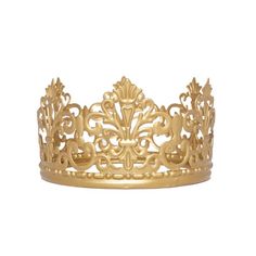 a gold crown is shown on a white background