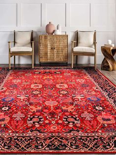 Premium Quality Classic Patterned Turkish Inspired Rug Oushak - Etsy Turkish Rug Living Room, Bohemian Area Rug, Baby Rooms, Rug Texture, Area Rug Sizes, Bohemian Area Rugs, Red Area Rug, Red Rug, Slim Design