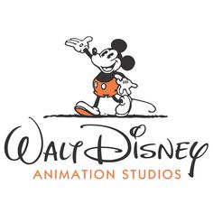 the logo for walt animation studios, which is being used by disney characters as films