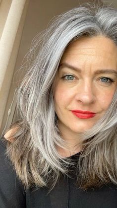 Gorgeous Gray Hair, Gray Hair Growing Out, Silver Grey Hair, Natural Gray Hair, Long Gray Hair, Grey Hair Color, Haircuts For Long Hair