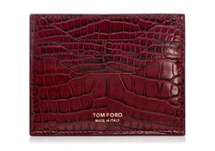 Tom Ford Card Holder, Tomford Bags, Vivian Lau, Leather Toms, Leather Wallet Pattern, Alligator Skin, Aesthetic Grunge Outfit, Cute Wallets, Luxury Wallet