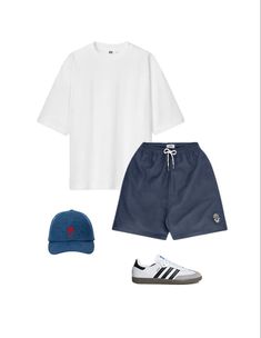 Open a shopify shopify shop for a $1 click visit 👇👇👇👇 Airism Uniqlo Men Outfit, Samba Outfit Men Shorts, Man Tshirt Style, Mens Tshirt Outfit Casual, Clean Outfits Men, Clean Boy Outfits, Uniqlo Men Outfit, Shoes Samba, Cap Outfit Men