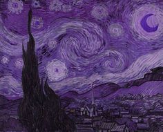 an image of the starry night painting