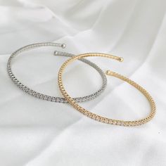 Baguette Crystal Bangle Bracelet, Tennis Bracelet, Gold Plated Bangle, Silver Bangle, Rhinestone Bangle, Stone Bangle, Adjustable Bangle by HouseGoldJewelry on Etsy Tennis Bracelet Gold, Baguette Bracelet, Bracelet Tennis, Bangle Silver, The Bangles, Gold Plated Bangles, Stone Bangle, Crystal Bangle, Adjustable Bangle