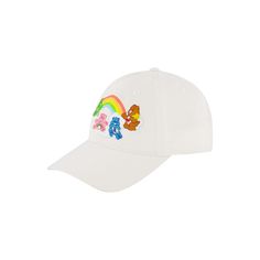 Step into a world of care, colors, and endless fun with our Care Bears Classic Group Rainbow Stripes Baseball Cap! This baseball cap is a celebration of the cherished Care Bears, a symbol of joy, friendship, and positivity. The rainbow stripes not only add a playful touch but also serve as a reminder that every day can be brighter with a dash of color. Click on this MEN'S GUIDE to find the perfect fit and more! Step into a world of care, colors, and endless fun with our Care Bears Classic Group Cap White, Care Bears, Rainbow Stripes, The Rainbow, Baseball Cap, Bears, Perfect Fit, Stripes, Rainbow