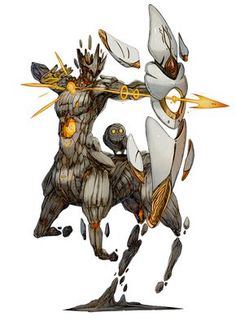 From Software Art, Earth Element Character Design, Sagittarius Character Design, Golem Character Art, Opal Character Design, Bow Art Design, Godly Character Design, Bow Character Design, Earth Elemental Character Design