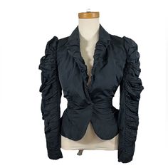 All Saints Southwark Jacket Black Ruched Blazer Size Allsaints 10 (Please See Photos For Measurements) Size Small Very Good Preloved Condition Colored Blazer, All Saints, Blazer Suit, Suit Jacket, Jackets & Coats, Jackets For Women, Blazer, Women Shopping, Black