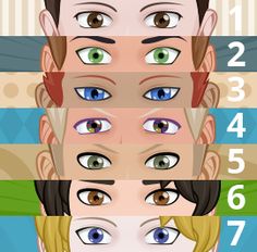 the different types of eyes are shown in this illustration