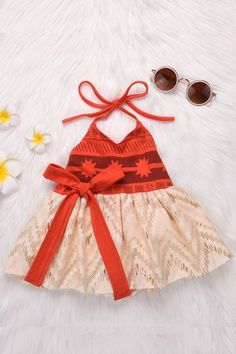 Moana Outfit, Moana Cosplay, Toddler Sun Dress, Hawaiian Princess, Moana Dress, Light Up Dresses, Kids Summer Dresses, Halloween Princess, Beach Sundress