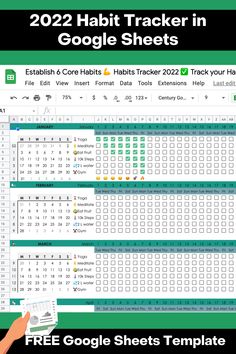 Excel Spreadsheets Aesthetic, Habit Tracking Template, Tracking Sheets Printable, Excel Productivity Tracker, Google Sheets Planner Template, Google Sheets Checklist, Spreadsheet Habit Tracker, Habit Tracker Excel Template, Free Google Sheets Templates Excel Spreadsheets Aesthetic, Tracking Sheets Printable, Habit Tracking Template, Spreadsheet Habit Tracker, Excel Productivity Tracker, Google Sheets Planner Template, Google Sheets Checklist, Habit Tracker Excel Template, Free Google Sheets Templates