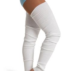 Keep Muscles Warm And Cozy In The 36" Legwarmer. Made Of A Soft Blend Of Rayon, Nylon, And Polyester, These Legwarmers Are Designed To Keep You Cozy During Warmups And Class. With A Length Of 36 Inches (91.4cm), These Legwarmers Are Perfect For Covering The Entire Leg, From The Ankle To The Thigh. It Features A Solid Ribbed Pattern That Gives Them A Classic And Elegant Look And Elasticized Top And Bottom Openings That Ensure They Stay In Place During Every Movement. Product Features: 50% Rayon, Footless Fitted White Leg Warmers, Fitted White Footless Leg Warmers, White Fitted Footless Leg Warmers, Fitted White Ribbed Leg Warmers, White Ribbed Fitted Leg Warmers, White Fitted Ribbed Leg Warmers, White Footless One Size Leg Warmers, White Stretch Warm Leg Warmers, White Stretch Cotton Leg Warmers