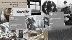 the collage shows many different things in black and white, including an image of a woman