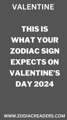 the zodiac sign for valentine's day is shown in white on a gray background