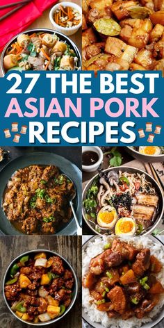 Enjoy a flavorful meal with these delicious Asian pork recipes. Japanese Pork Recipes, Quick Asian Recipes, Asian Buffet, Dinner Chinese, Taro Recipes