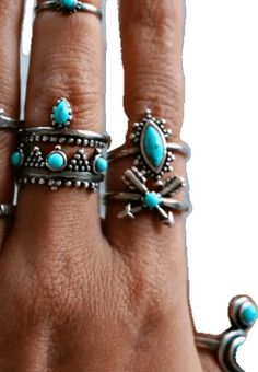 Bohemian Adjustable Stackable Turquoise Ring, Adjustable Nickel-free Silver Turquoise Ring, Adjustable Stackable Bohemian Turquoise Ring, Bohemian Turquoise Midi Rings As Gift, Bohemian Blue Stackable Turquoise Ring, Silver Stackable Turquoise Ring With Open Shape, Bohemian Stackable Blue Turquoise Ring, Silver Stackable Open Turquoise Ring, Adjustable Silver Turquoise Toe Ring