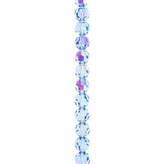 a tall glass beaded pole on a white background