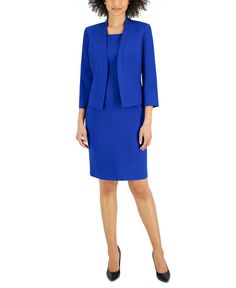 in stock Le Suit, Open Front Jacket, Dress Suit, Dress Suits, Petite Size, Sheath Dress, Front Open, Design Details, In Store