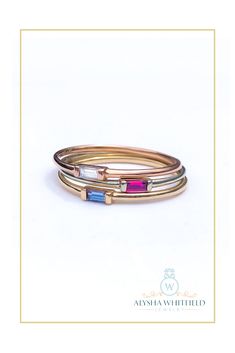 Customize your own petite baguette gemstone stacking ring set! Perfect for Mother's rings and family heirlooms Stackable 14k Gold Emerald-cut Birthstone Ring, 14k Gold Emerald Cut Stackable Birthstone Ring, Modern 14k Gold Emerald Cut Stackable Rings, Modern Stackable Emerald Cut 14k Gold Rings, Modern 14k Gold Stackable Birthstone Ring, Modern Stackable 14k Gold Birthstone Ring, Modern Stackable Birthstone Ring In 14k Gold, Modern Stackable Emerald Cut Gemstone Rings, Mother's Rings