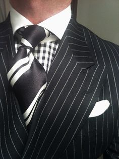 . Double Breasted Pinstripe Suit, Der Gentleman, Necktie Set, Pinstripe Suit, Sharp Dressed Man, Pocket Squares, Well Dressed Men