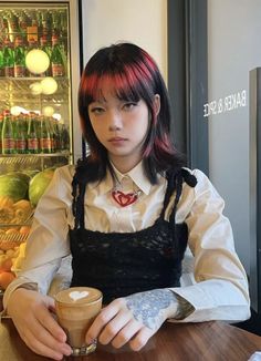 Angel Ring Hair Dye, Harajuku Hair, Colourful Hair, Model Ideas, Dye Ideas, Punk Hair