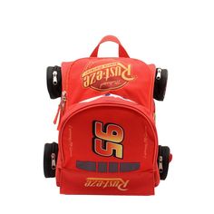 Based on the smash-hit Disney animated franchise Cars, this stellar Cars Speed 12" Kids Backpack will definitely get your little guy's motor running. Made in the shape of Lightning McQueen, this awesome backpack will have him racing all the way to school like the Piston Cup champion he is. Perfect for carrying a tiny tot's most prized possessions - his favorite picture books, snacks, toys . . . and more toys - this colorful Cars backpack is a delight from hood to trunk and back again. Okay littl Kids School Backpack, Starting Line, Thomas The Train, Boys Backpacks, Pixar Cars, Lightning Mcqueen, Disney Kids, Boys Accessories, School Backpack