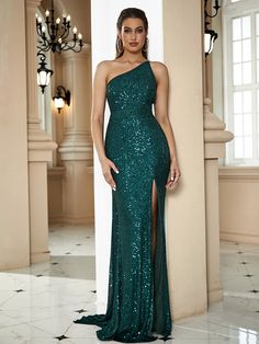 Elegant Prom Dresses Goddesses, Prom Dress With Train, Colorful Dresses Formal, Sequin Formal Dress, Maxi Dress Prom, Sequin Party Dress, Spring Summer Dress