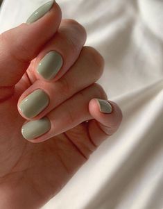 Green Nail Polish, Green Nail, Short Acrylic Nails