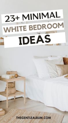 Wondering what are the best modern white bedroom decor ideas? Check out this list of 23+ incredibly nice white bedroom ideas including cozy white bedroom ideas, minimalist white bedroom ideas, white bedroom ideas aesthetic, minimalist netural bedroom, white clean apartment aesthetic, calm white bedroom ideas, white bedroom deco, and more!