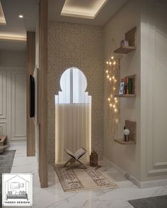 Islamic House Design Interiors, Islamic Interior Design, Muslim Prayer Room Ideas, Prayer Room Ideas, Prayer Corner, Small Couch, Home Hall Design, Interior Design Your Home, Dream Apartment Decor