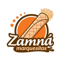 a logo for a mexican restaurant called zannaa marquestass with an orange background