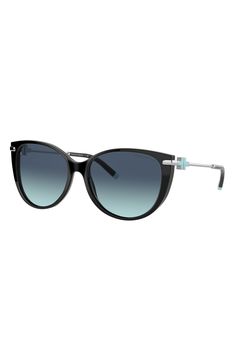 A pair of Tiffany T's anchors the frames of these glamorous cat-eye sunglasses designed with gradient lenses that are easy on the eyes. Style Name:Tiffany & Co. 57mm Gradient Cat Eye Sunglasses. Style Number: 6255513. Eyes Style, Tiffany T, Black Cat Eye Sunglasses, Cat Eye Sunglasses Women, Sunglasses Style, Swag Style, Anchors, Designer Sunglasses, Tiffany & Co.