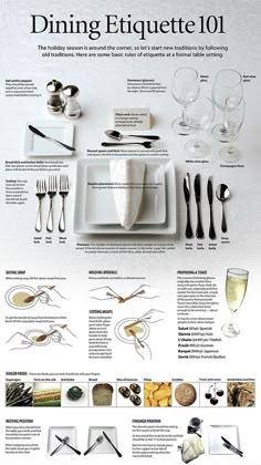 an image of a table setting with utensils and wine glasses on the menu