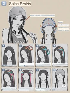 Kawaii Hair Tutorial, Jayne Matthews, Girl Braids, 사진 촬영 포즈, Hair Arrange, Retro Styles